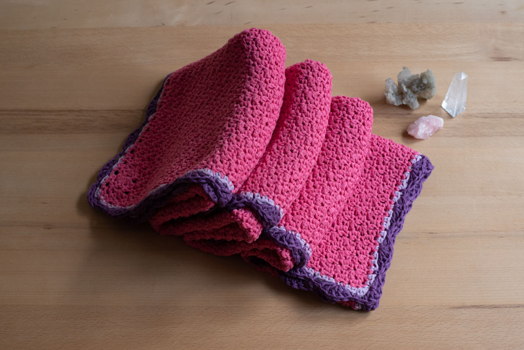 Baby blanket cotton pink