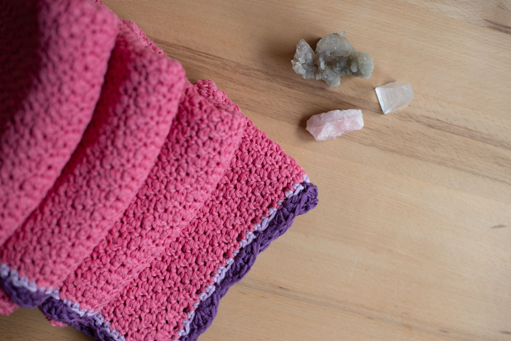 Baby blanket cotton pink