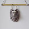 Crochet grocery bag gray