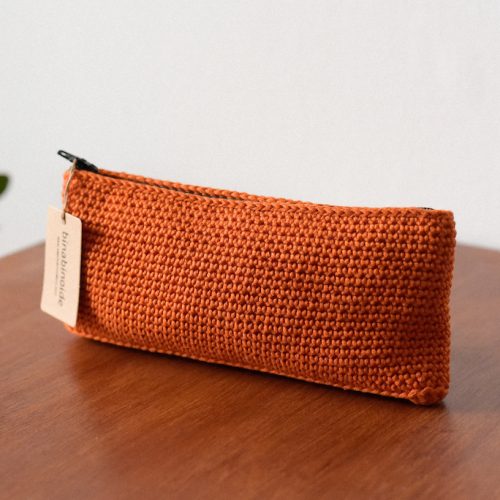 Crochet Wallet Miserável orange big