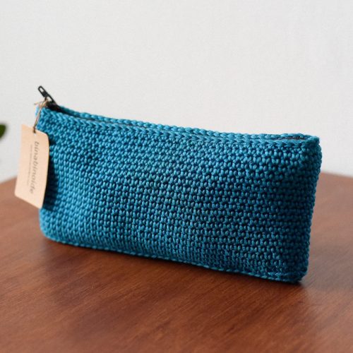 Crochet Wallet Miserável deep blue big
