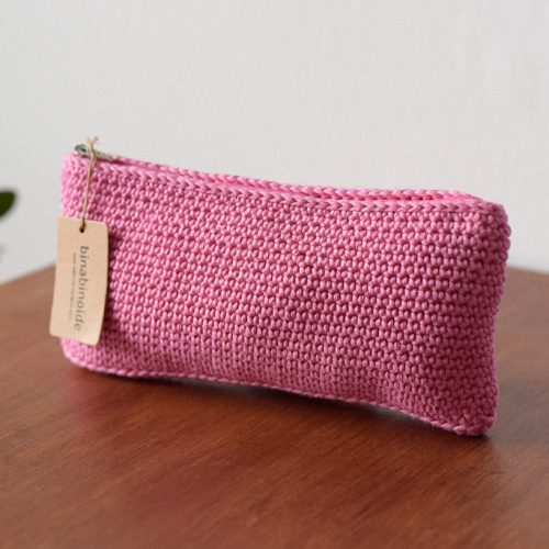 Crochet Wallet Miserável light pink big