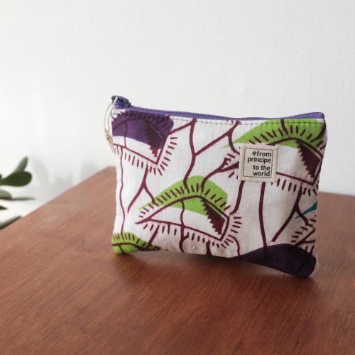 From Príncipe to the World – African pouches white purple green