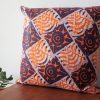 From Príncipe to the World – African pillow cover orange purple