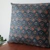From Príncipe to the World – African pillow cover orange grey light blue