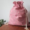 Bread bag cotton vichy red