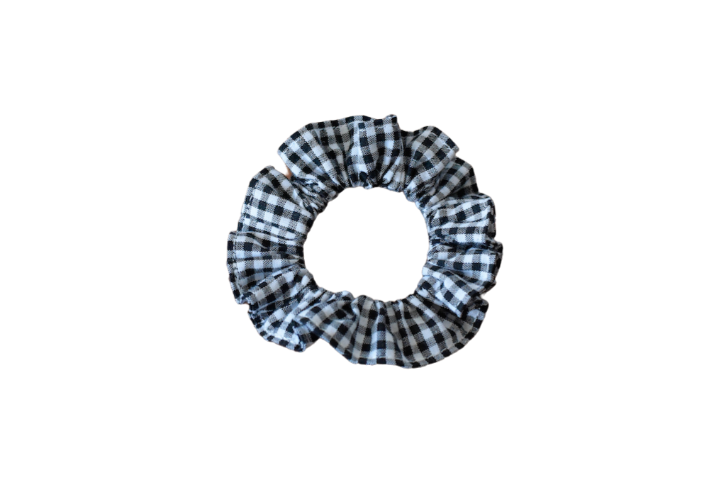 Haargummi Scrunchie vichy black
