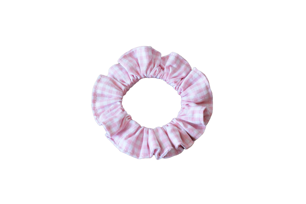 Haargummi Scrunchie vichy light pink