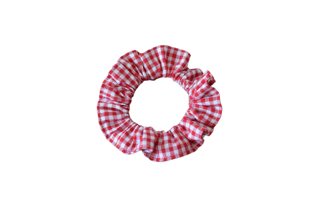 Haargummi Scrunchie vichy red