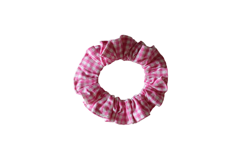 Scrunchie vichy cosmos pink