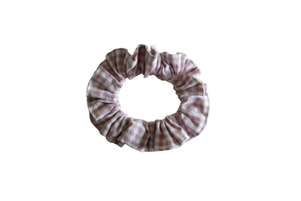 Scrunchie vichy pink magnolia